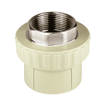 Муфта полипропиленовая Valfex 50 мм х 1 1/2 ВР(г) под ключ серая (10134050Г)