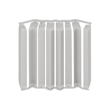 Накладка для прямоугольного плинтуса Идеал Дюра 80 мм светло-серая (8 шт.)