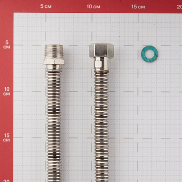 Подводка для газа сильфонная CTM 1/2 ВР(г) х 1/2 НР(ш) 150 см