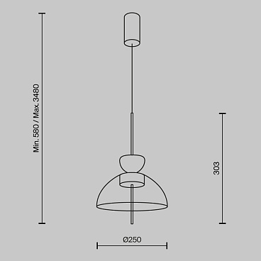 Подвесной светильник Maytoni MOD185PL-L11B3K2