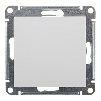 Выключатель Systeme Electric AtlasDesign одноклавишный встраиваемый белый с самовозвратом (ATN000115)