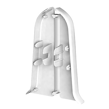 Заглушка торцевая Идеал Классик 70 мм белая левая-правая (2 шт.)