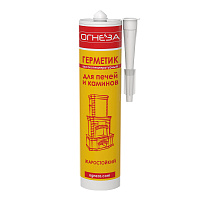 Герметик силикатный для печей и каминов Огнеза 1600 черный 310 мл
