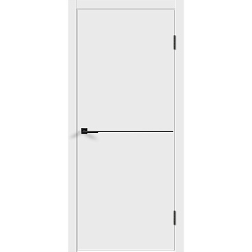 Дверь межкомнатная Smart H1 700х2000 мм ПВХ эмалит белая глухая с замком