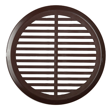 Решетка вентиляционная пластиковая переточная Era ДП d50,4 мм с фланцем d45 мм коричневая (4 шт.)