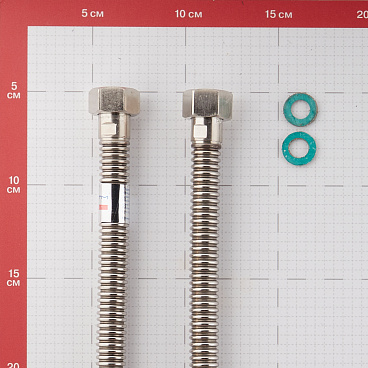Подводка для газа сильфонная CTM 1/2 ВР(г) х 1/2 ВР(г) 80 см