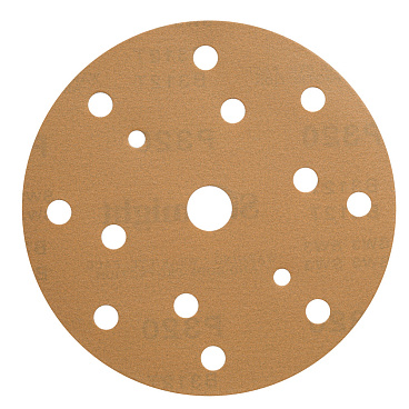 Диск шлифовальный Sunmight Gold d150 мм P320 на липучку бумажная основа (5 шт.)