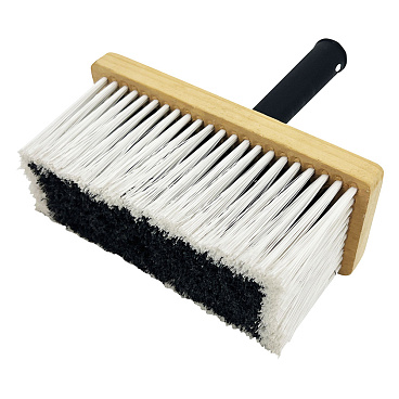 Кисть макловица искусственная щетина пластиковая ручка 180х80 мм для обойного клея и грунтов на водной основе