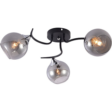 Люстра потолочная Schaffner Sorriso E27 180 Вт 15 кв.м (4105-3 BK-CR)