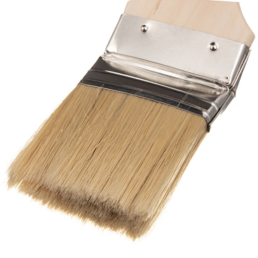Кисть радиаторная натуральная щетина деревянная ручка 63х11 мм для эмалей и лаков на алкидной основе