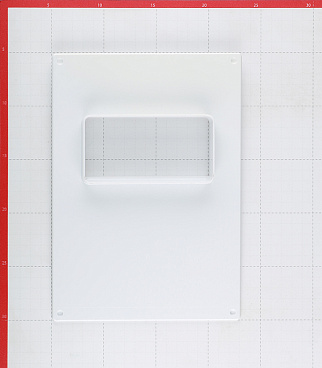 Площадка торцевая горизонтальная ПТГ фланец 60х120 пластиковая для плоских воздуховодов 180х250 мм