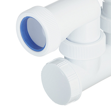 Сифон для ванны Wirquin Pro 1 1/2х40 мм регулируемый с выпуском с переливом (30718059)