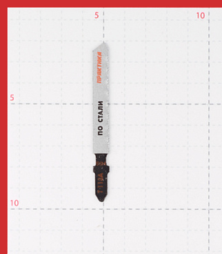 Пилки для лобзика Практика T118A (034-472) по металлу L50 мм прямой рез (2 шт.)