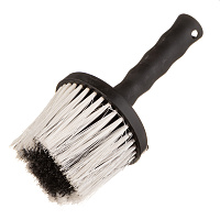 Кисть круглая искусственная щетина пластиковая ручка Matrix d110 мм для эмалей и лаков на водной основе