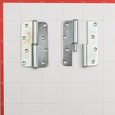 Петля ПН-1 карточная левая разъемная 110х65 мм цинк (2 шт.)