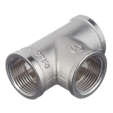 Тройник Stout 3/4 ВР(г) х 3/4 ВР(г) х 3/4 ВР(г) латунный (SFT-0020-000034)