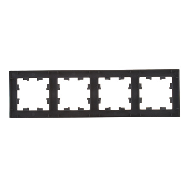 Рамка Systeme Electric AtlasDesign четырехместная карбон (ATN001004)