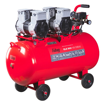 Компрессор безмасляный Fubag OLS 500/100 CM2х2 100 л 3 кВт (646075)
