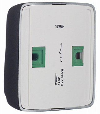 Выключатель Hegel Alfa одноклавишный накладной черный с подсветкой (ВА10-114-08)