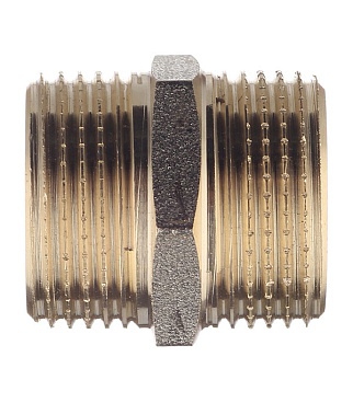 Ниппель 3/4 НР(ш) х 3/4 НР(ш) латунный