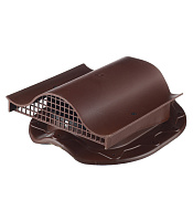 Аэратор Поливент КТВ-вентиль для готовой кровли из металлочерепицы коричневый RAL 8017