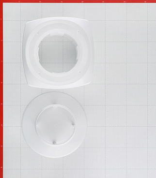 Анемостат приточный регулируемый Era с фланцем d100 мм белый