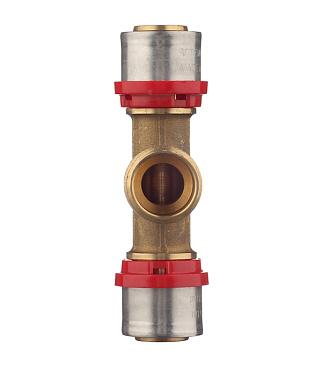 Тройник Tiemme 26(пресс) х 3/4 НР(ш) х 26(пресс)