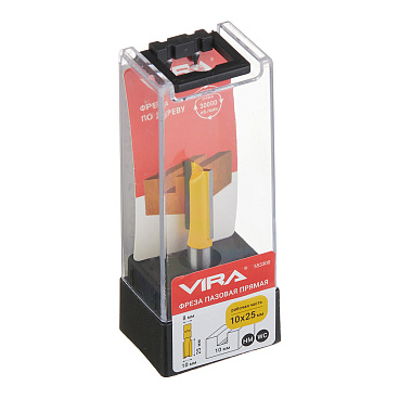 Фреза пазовая прямая Vira (553300) по дереву d10х25 мм