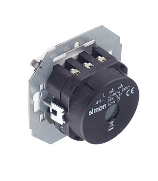 Диммер Simon 15 встраиваемый белый поворотно-нажимной (1591311-030)