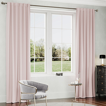 Штора канвас розовая 150х280 см Legrand Канвас (58101358)