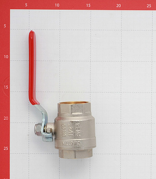 Кран шаровой латунный Valtec Base 1 1/2 ВР(г) х 1 1/2 ВР(г) ручка прямой (VT.214.N.08)