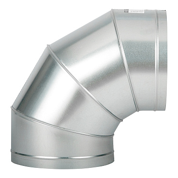Отвод для круглых воздуховодов d315 мм 90° оцинкованный