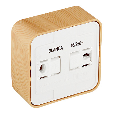 Розетка Systeme Electric Blanca накладная ясень компакт (BLNRA110115)