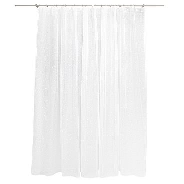 Тюль искусственный лен белый 300х260 см Legrand Спот с утяжелителем (58131405)