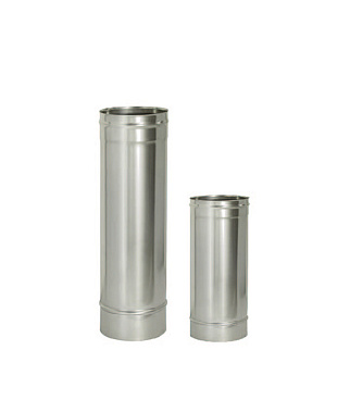 Дымоход Дымок d150 х 500 мм без изоляции AISI 439