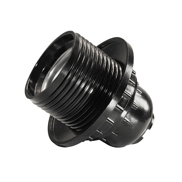 Патрон для лампы E27 UNIVersal M12 карболитовый 1000 Вт IP20 люстровый черный (5565242)