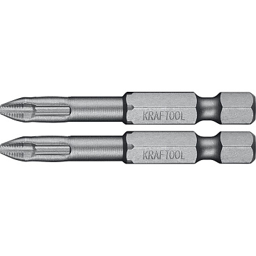 Бита Kraftool X-Drive (26121-2-50-2) PH2 50 мм торсионная (2 шт.)