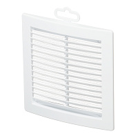 Решетка вентиляционная пластиковая приточно-вытяжная Era РЦ 150х150 мм с сеткой белая