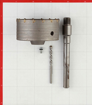 Коронка твердосплавная Практика по бетону d120 мм с переходником (038-869)