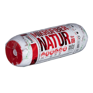 Валик микрофибра 180 мм d42 мм ворс 11 мм для водной основы без ручки Beorol Natur