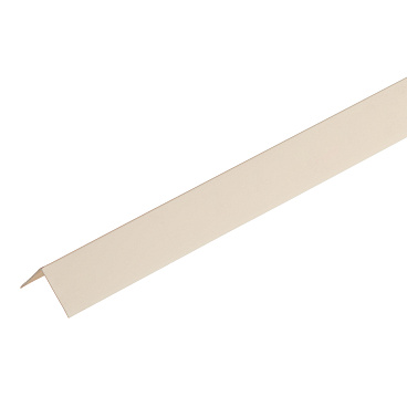 Уголок ПВХ 20х20х2700 мм гладкий слоновая кость