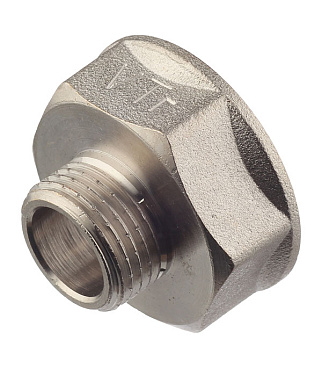 Переходник Valtec 1 ВР(г) х 1/2 НР(ш) латунный (VTr.592.N.0604)