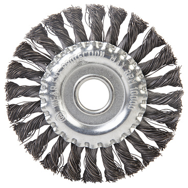Корщетка для УШМ и УПМ Debever витая жесткая радиальная d125х22 мм сталь