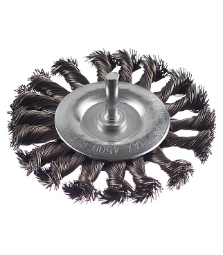 Корщетка для дрели Практика (242-885) витая жесткая радиальная d100 мм