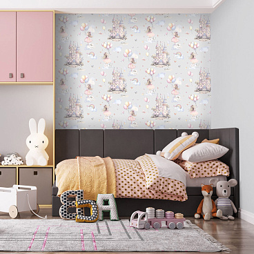 Обои компакт-винил на флизелиновой основе Erismann Kids`Story 60948-03 (1,06х10,05 м)