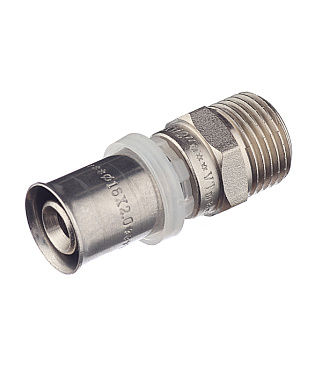 Соединитель прямой VALTEC (VTm.201.N.001604) 16(пресс) х 1/2 НР(ш)