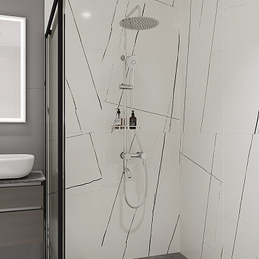 Керамогранит Lavelly Marble Accent белый полированный 1200х600х8,5 мм (2 шт.=1,44 кв.м)