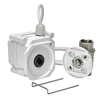 Кран шаровой с электроприводом латунный Gidrolock Ultimate BS Bugatti 3/4 прямой 220 В (11092022)