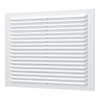 Решетка вентиляционная пластиковая приточно-вытяжная Era С 194х194 мм с сеткой белая