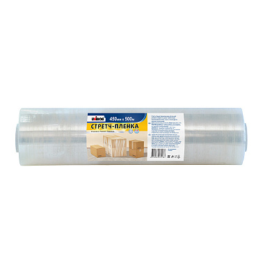 Стретч пленка 450 мм 500 м 17 мкм 3,5 кг Unibob